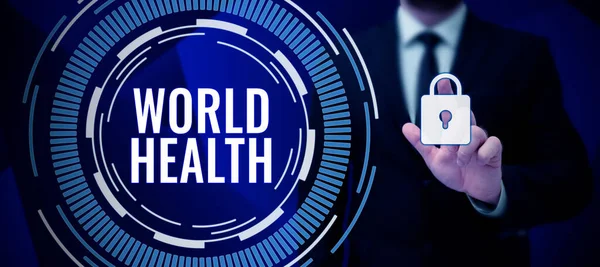 Conceptual Display World Health Business Showcase World Day Action Dedicated — Stok fotoğraf