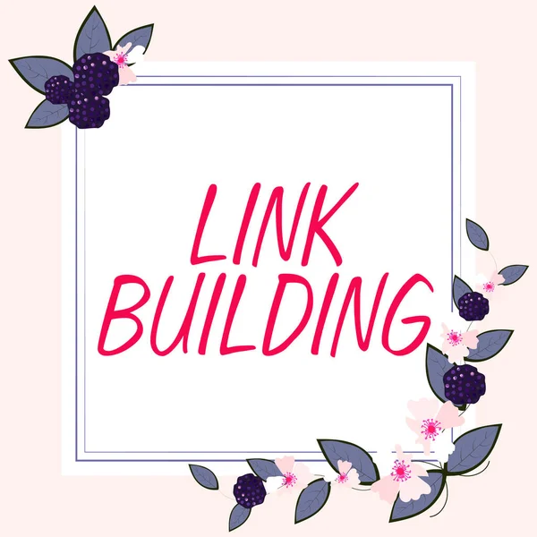 Conceptual caption Link Building, Conceptual photo SEO Term Exchange Links Acquire Hyperlinks Indexed