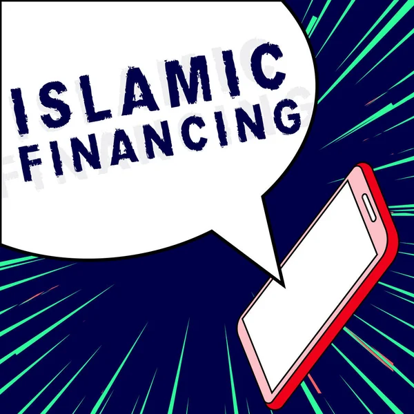 Handskrift Text Islamisk Finansiering Internet Koncept Bankverksamhet Och Investeringar Som — Stockfoto