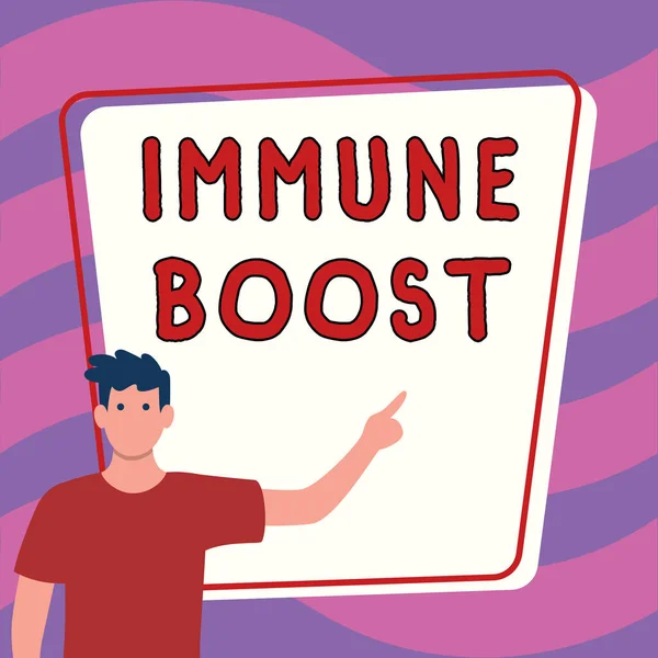 Text Caption Presenting Immune Boost Business Approach Being Able Resist — Stockfoto