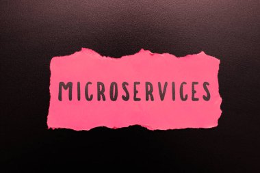 Microservices, Business idea Software Development tekniğini gösteren metin işareti Tek Fonksiyon Modülü