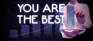 Kavramsal gösteri. Sen herkesten daha iyi olan birine müteşekkir olduğun en iyi, en iş gösterisisin.