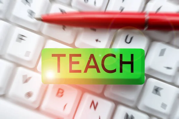 Writing Displaying Text Teach Word Written Impart Knowledge Instruct Someone — Stock Photo, Image