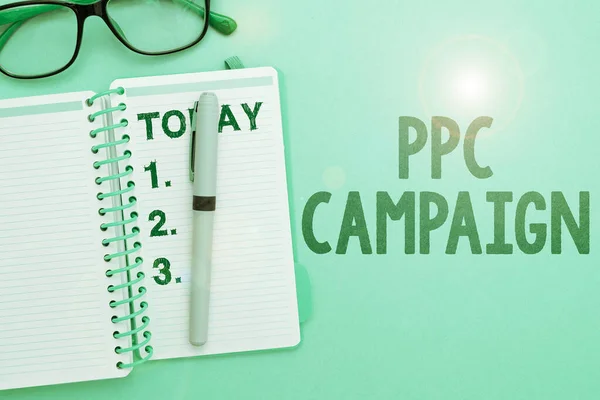 Text Showing Inspiration Ppc Campaign Conceptual Photo Use Ppc Order — Stockfoto
