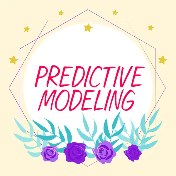 Ručně Psané Znamení Prediktivní Modelování Word Maintenance Strategy Driven Predictive — Stock fotografie