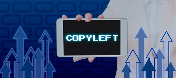 Conceptual Caption Copyleft Internet Concept Right Freely Use Modify Copy —  Fotos de Stock