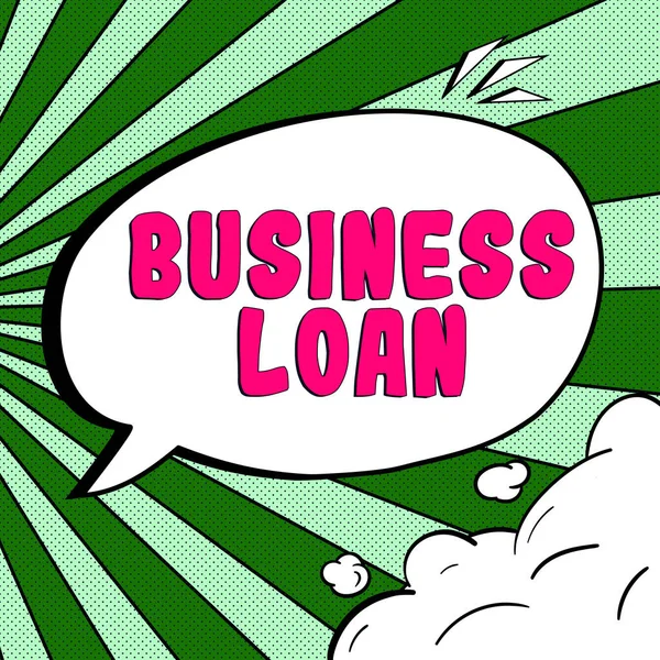 Handwriting Text Business Loan Business Idea Credit Mortgage Financial Assistance —  Fotos de Stock