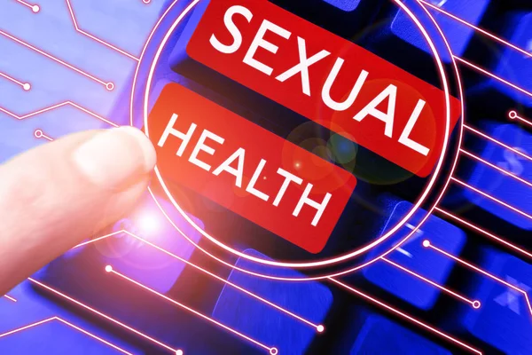 Kézírás Jel Szexuális Egészség Üzleti Ötlet Egészségesebb Test Megfelelő Szexuális — Stock Fotó
