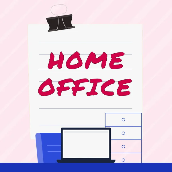 Handschrift Tekst Home Office Concept Betekent Ruimte Aangewezen Een Persoon — Stockfoto