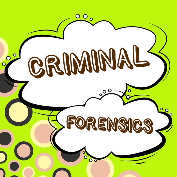 Didascalia Testo Che Presenta Criminal Forensics Word Written Federal Offense — Foto Stock