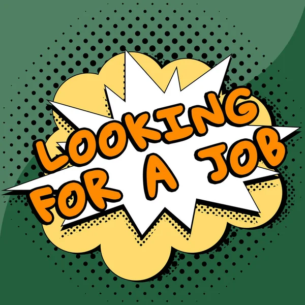 コンセプト表示仕事を探す 仕事を求める失業者を意味するコンセプト 採用情報サイト — ストック写真