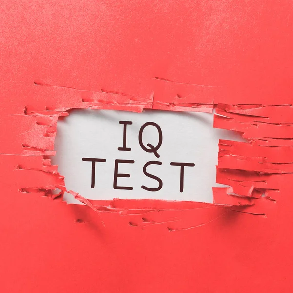 Konceptvisning Test Affärsidé Försök Att Mäta Din Kognitiva Förmåga Bedöma — Stockfoto