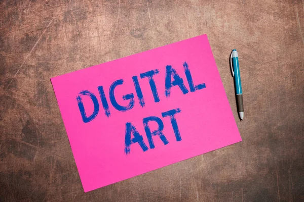 Text Caption Presenting Digital Art Internet Concept Use Skill Creative — Fotografia de Stock