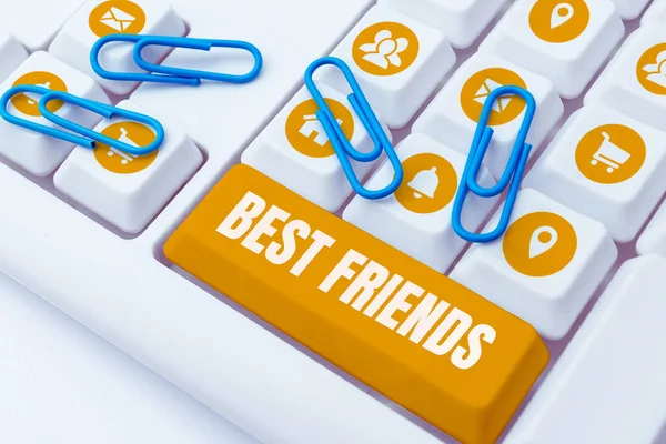 Conceptual Display Best Friends Business Concept Person You Value Other — Stock Photo, Image