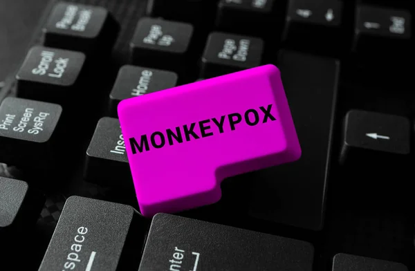Inspiración Mostrando Signo Monkeypox Concepto Negocio Poxvirus África Causado Principalmente —  Fotos de Stock