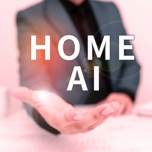 Conceptual display Home Ai, Business showcase home solution that enables automating the bulk of electronic