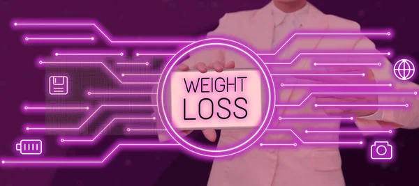 Conceptual Caption Weight Loss Word Written Decrease Body Fluid Muscle — 스톡 사진