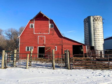 Sığır sürüsü için kullanılan eski bir ahır.