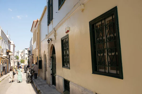 Stock image Athens, Greece - October 20, 2022: Street with old buildings in Athens, Greece.