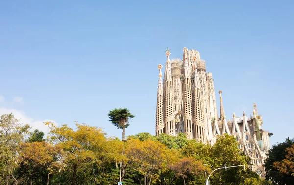 Barcelona España Octubre 2022 Famosa Sagrada Familia Barcelona — Foto de Stock