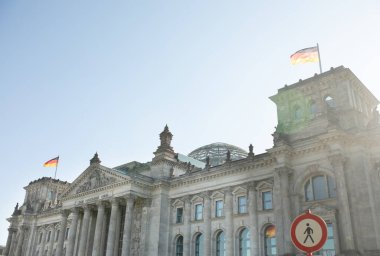 Berlin, Almanya, Mayıs 2023. Bundestag binası, Almanya Federal Cumhuriyeti Parlamentosu     