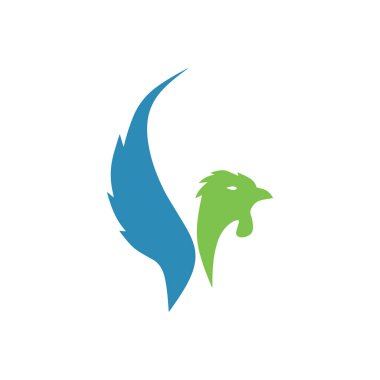 tavuk kafa simge vektör çizim