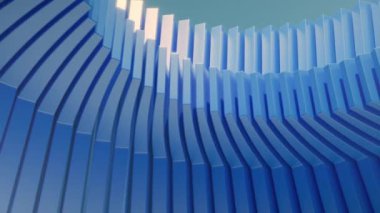 Dönen mavi gradyan panelleri olan kusursuz döngü hareketli grafikler. Ultra HD 4K animasyonu