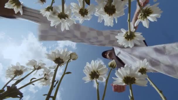 Вид Черв Пов Стильний Чоловік Модному Одязі Робить Великий Крок — стокове відео