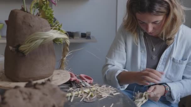 Embarquez Pour Voyage Découverte Artistique Tant Artiste Féminine Intrépide Milieu — Video