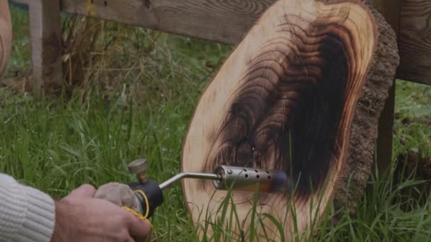 Sculpting Nature Maestro Artisans Profound Exploration Wood Burning Creativity Nature — Video
