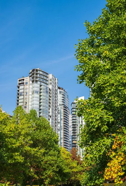 Edifícios Apartamentos Modernos Centro Vancouver Vancouver House Skyscraper Center Arquitetura — Fotografia de Stock