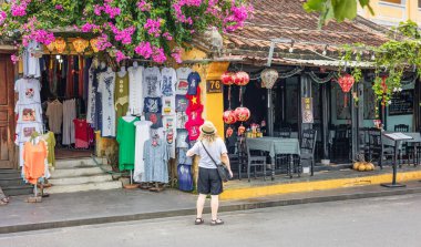 Hoi Antik bir kasaba, UNESCO dünya mirası, Quang Nam vilayetinde. Vietnam. Hoi An, Vietnam 'da restoranları ve dükkanları olan en popüler yerlerden biridir. 22 Mayıs 2024