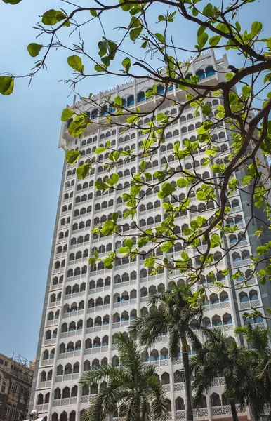 stock image Taj Mahal Tower Hotel is a five star hotel in the Colaba region of Mumbai, Maharashtra India. Facade of Taj Mahal Tower hotel in sunny day. Travel photo, nobody-Mar 23,2024