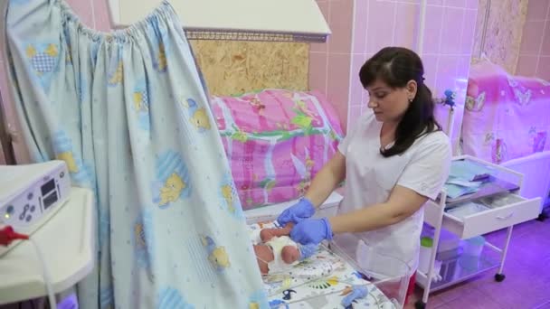Kharkiv Ukraine Αυγουστου 2022 Τμήμα Μετεντατικής Φροντίδας Νεογέννητων Και Νοσηλευτικής — Αρχείο Βίντεο