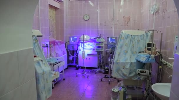 Kharkiv Ukraine Αυγουστου 2022 Τμήμα Μετεντατικής Φροντίδας Νεογέννητων Και Νοσηλευτικής — Αρχείο Βίντεο