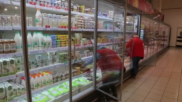 Kyiv Ukraine 2022年1月15日 スーパーマーケット ハイパーマーケット スーパーマーケット — ストック動画