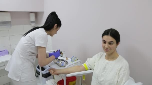 Kyiv Ukraina Grudnia 2022 Gastroskopia Klinika Gastronomiczna Gastroenterolog Wizyta Gastroenterologa — Wideo stockowe