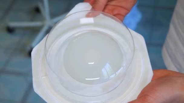 Prsní Implantát Odstranění Zhoubného Nádoru Mléčné Žlázy Instalace Prsní Implantát — Stock video
