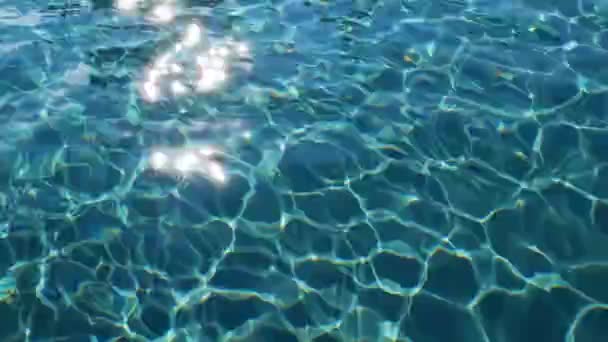 Increíble Agua Azul Cristalina Fondo Naturaleza Color Del Agua Bellamente — Vídeos de Stock