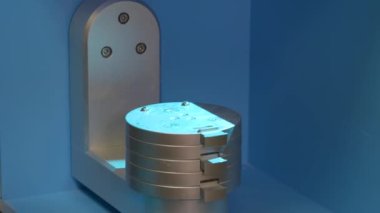 Takma diş üretimi için 3 boyutlu tarayıcıdaki kalıpların taranması. Diş kliniğinde seramik protez üretimi. İmplantlar için seramik diş başlıkları.