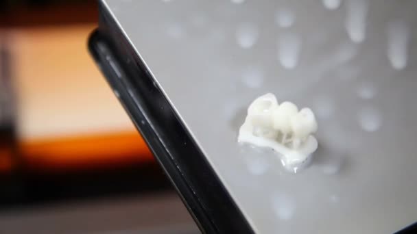 Печать Зубных Коронок Принтере Производство Керамических Зубных Протезов Стоматологической Клинике — стоковое видео