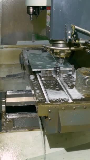 Turners Millers Work Machines Machines Turning Out Parts Milling Lathe — Stock Video