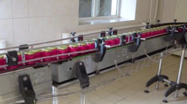 Video seti: Pancarlı yabanturpu üretimi. Yabanturpunu yemek çeşnisine çeviriyorum. Kırmızı pancarlı yaban turpunu paketlemek için taşıyıcı. 