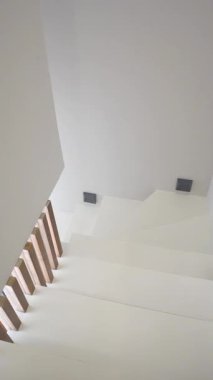 Tadilattan sonra daire. Tadilattan sonra özel ev. Bir konakta yenilenmiş bir daire. Dikey video.