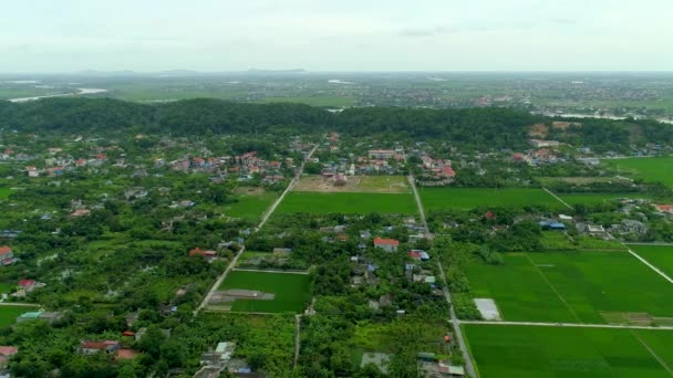 无人机拍摄的4K视频 越南海峰Tuyet Tinh Coc的稻田 — 图库视频影像