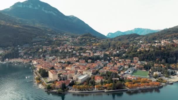 Деревня Менаджо Озеро Комо Италии — стоковое видео