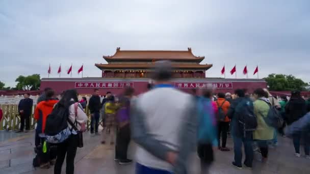 2019 China Time Lapse Ciudad Prohibida Beijing China Acercar — Vídeos de Stock