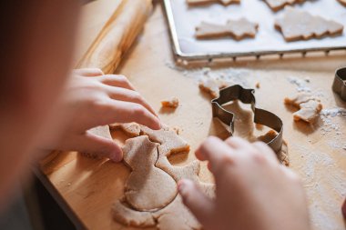 Çocuklar Noel kurabiyelerini küflü yapar..