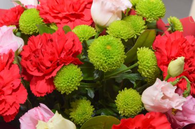 Beautiful spring flowers on white background. Festive floral composition gift boxes. Valentine's day, Womens day, mothers day greeting card . Top view flat lay.