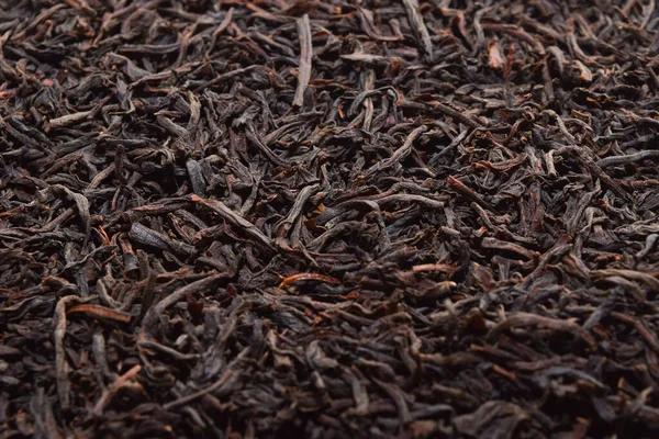 Black Tea Background Dried Black Tea English Breakfast Tea Ingredients — стоковое фото